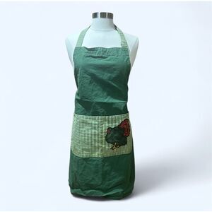 No Brand Green Thanksgiving Turkey Apron